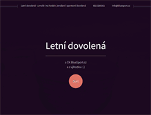 Tablet Screenshot of leto.bluesport.cz